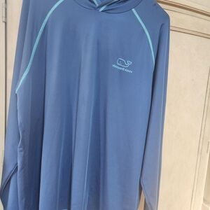 Vineyard Vines Blue Sweatshirt with Raglan Sleeves